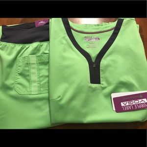 Healing hands yoga scrub set size Large